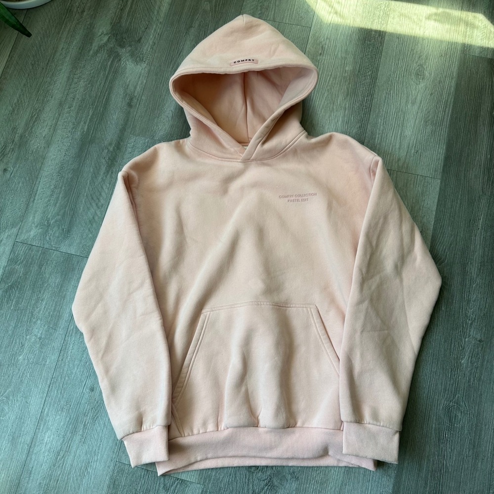 Comfrt Pastel Pink Hoodie Comfort Collection Pastel Edit Size L